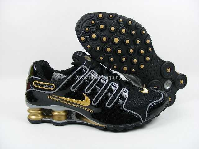 Arrial Nouvelle Nike Shox Nz 3013 Noire Doree